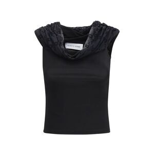 Marine Serre Women Off Shoulder Draped Top